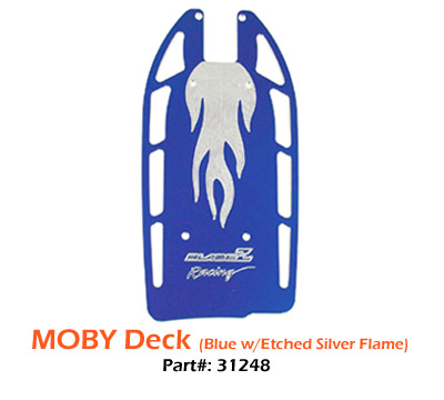 (image for) Deck, Billet Aluminum Flame BLUE