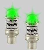 (image for) Neon Lighted Valve Caps - GREEN