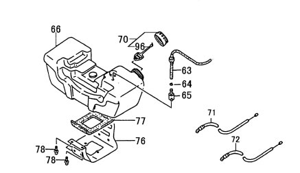 (image for) Gas Tank, (Fuel Tank) 47R