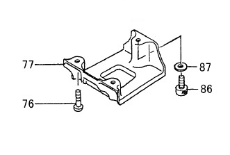 (image for) fuel tank support bracket 40cc brace holder mount