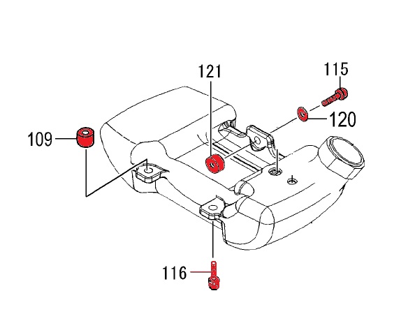 (image for) Gas Tank Hardware kit