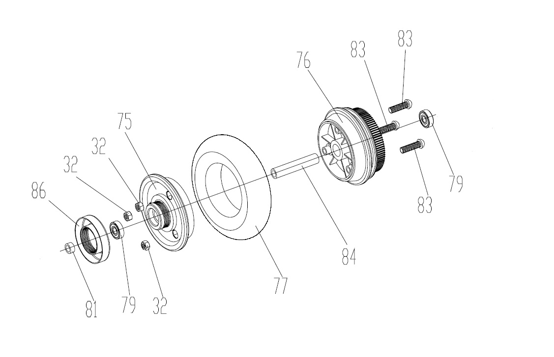 (image for) Rear Tire and Wheel Assembly