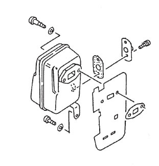 (image for) Muffler, 47cc and TC-47R